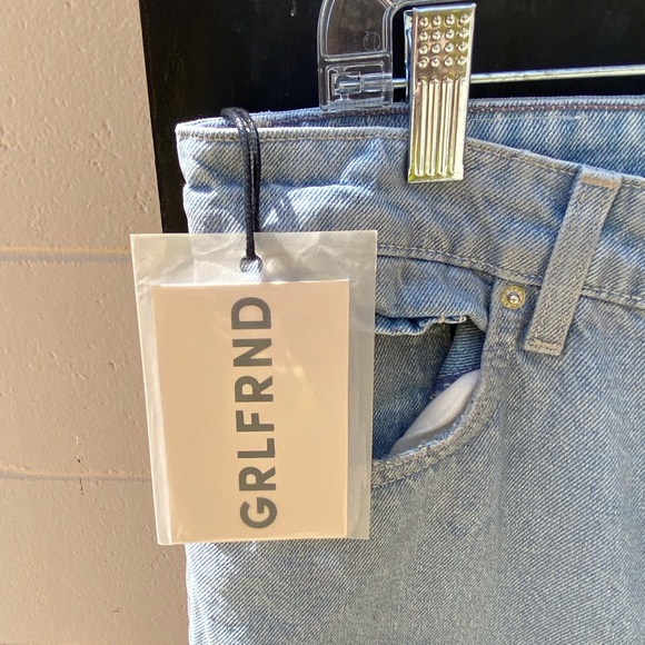 NWT GRLFRND The Harlow Coated High Rise Boot With Slit Lite Wash - Picture 10 of 16